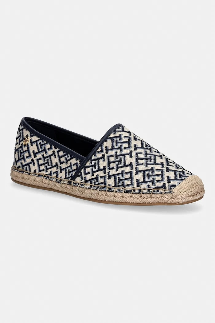 Tommy Hilfiger еспадрили дамски TH MONOGRAM JACQUARD ESPADRILLE