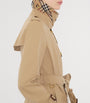 Burberry Beige Gabardine Mid-Length Chelsea Heritage Trench Coat