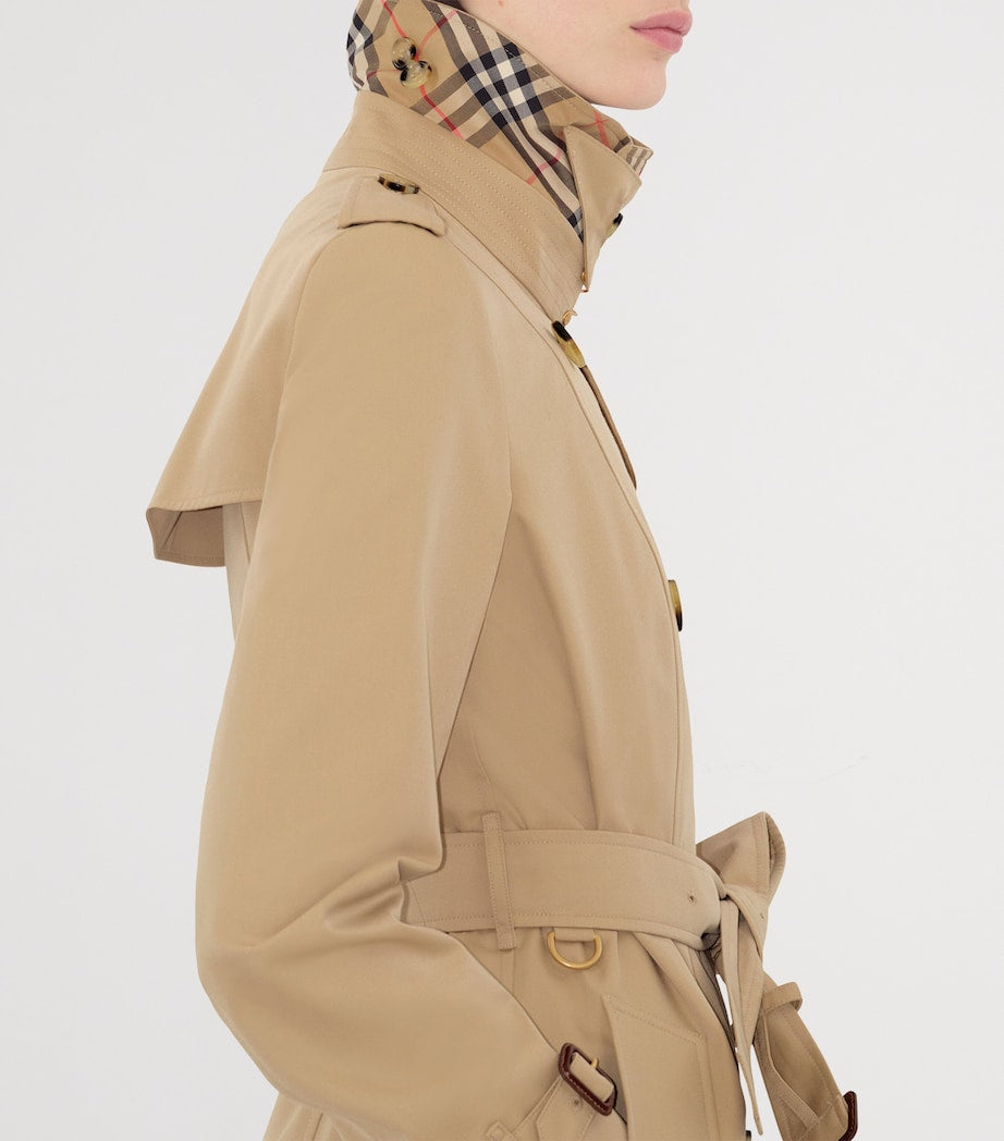 Burberry Beige Gabardine Mid-Length Chelsea Heritage Trench Coat