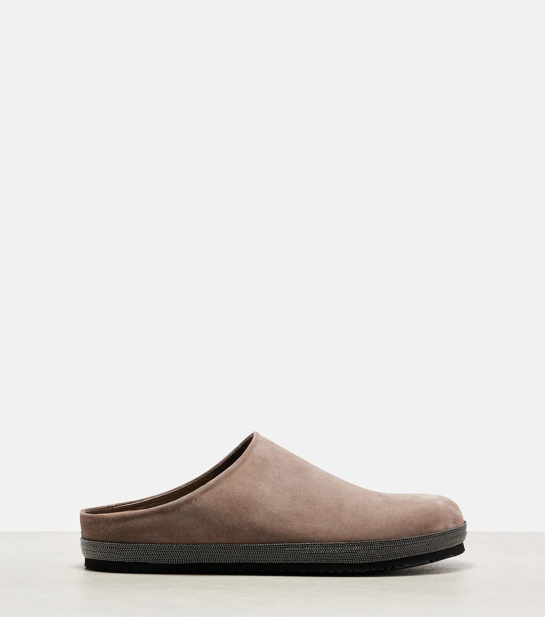 Brunello Cucinelli - Monili suede clogs