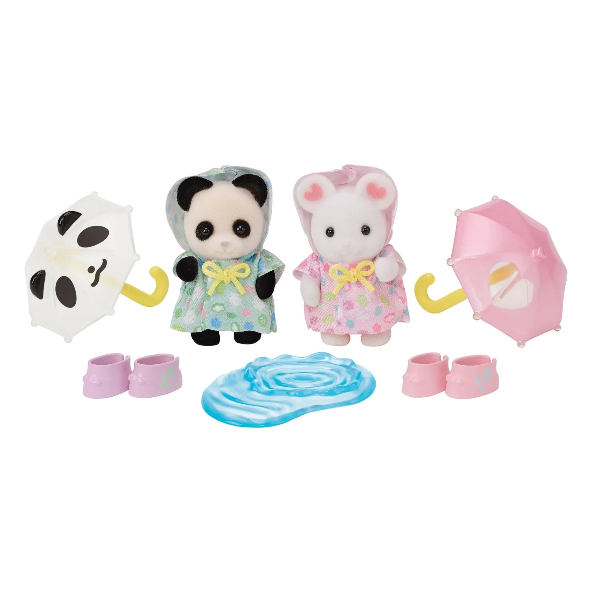 Sylvanian Families - The baby duo in rain gear