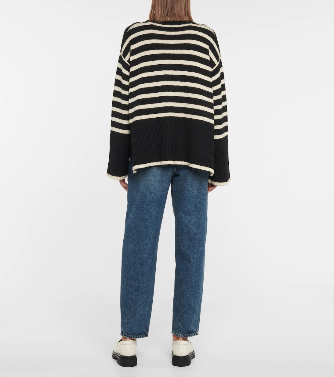 Toteme - Striped turtleneck wool-blend sweater