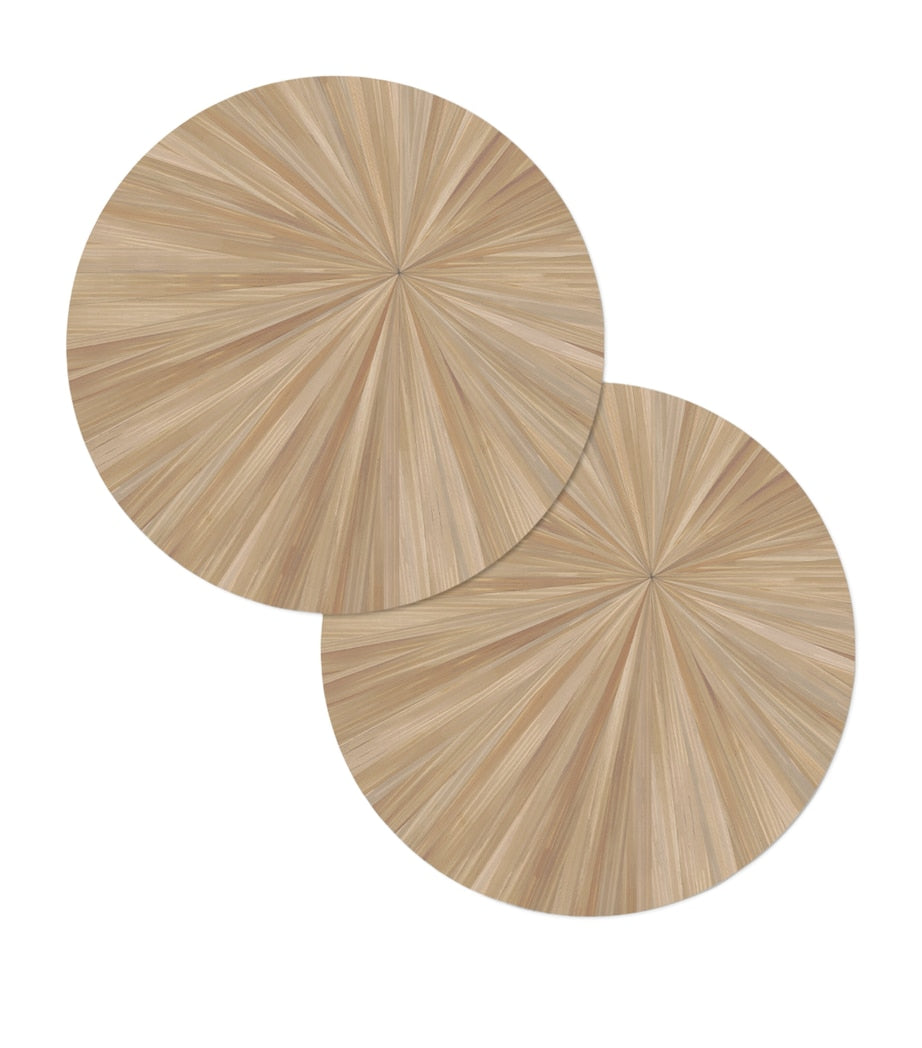 Hestia Set of 2 Soleil Round Placemats