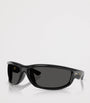 Ray-Ban Black Nylon Ultra Wrap 003 Next Generation Square Sunglasses