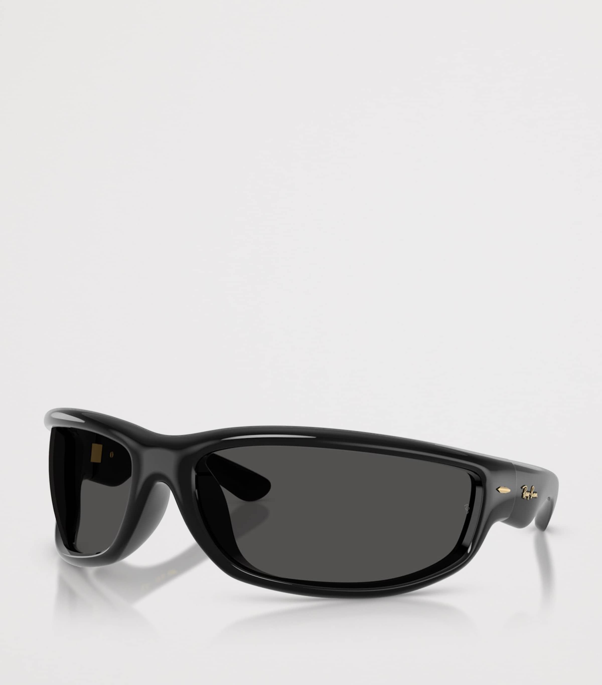 Ray-Ban Black Nylon Ultra Wrap 003 Next Generation Square Sunglasses