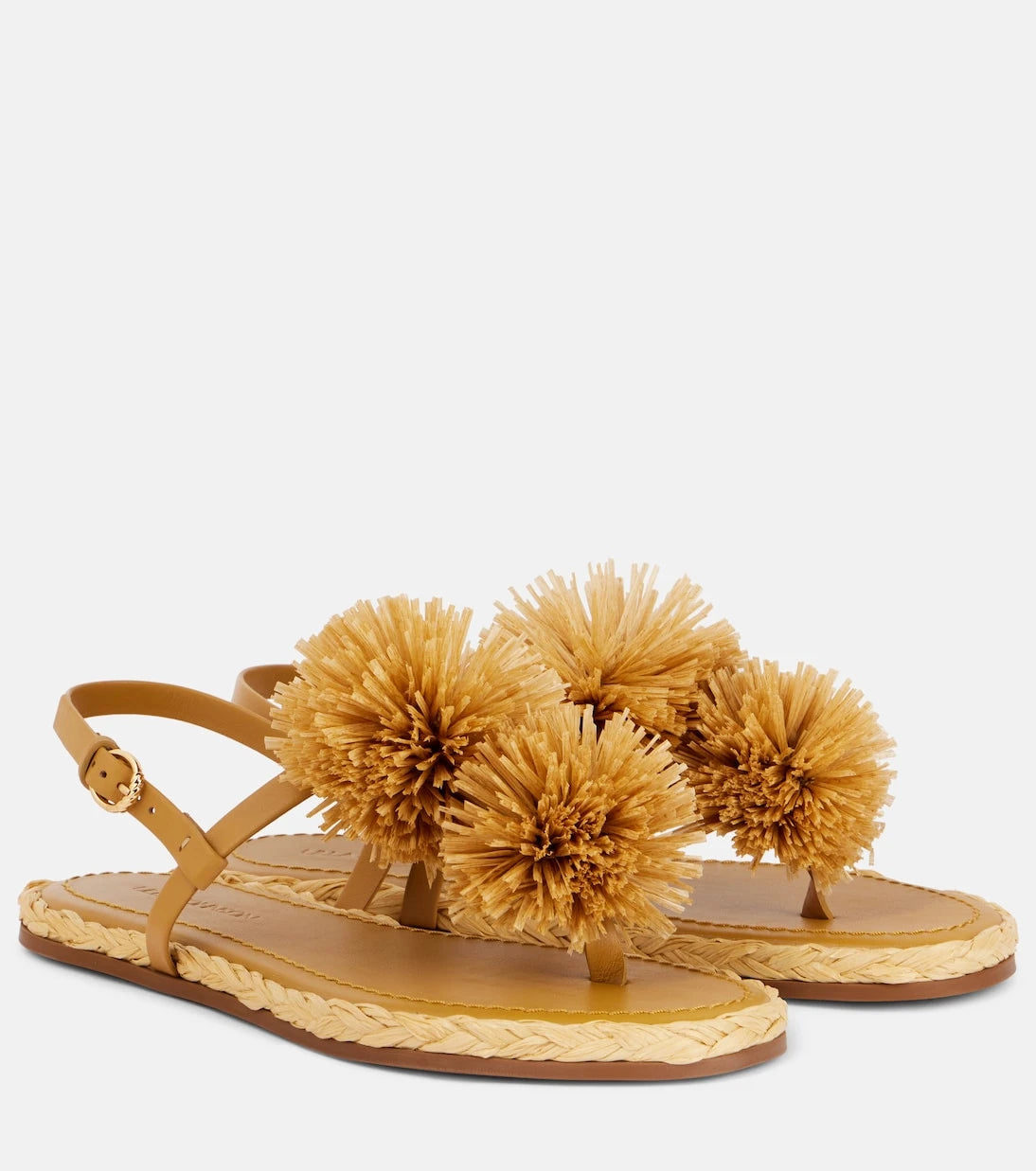 Ulla Johnson - Appliqué leather espadrille sandals