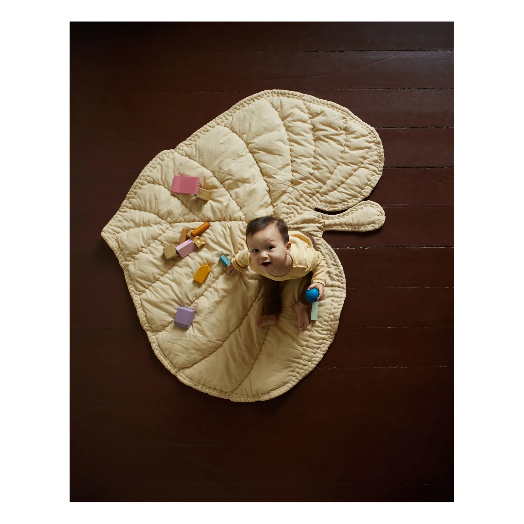 Nofred - Leaf Organic Cotton Activity Mat | Beige