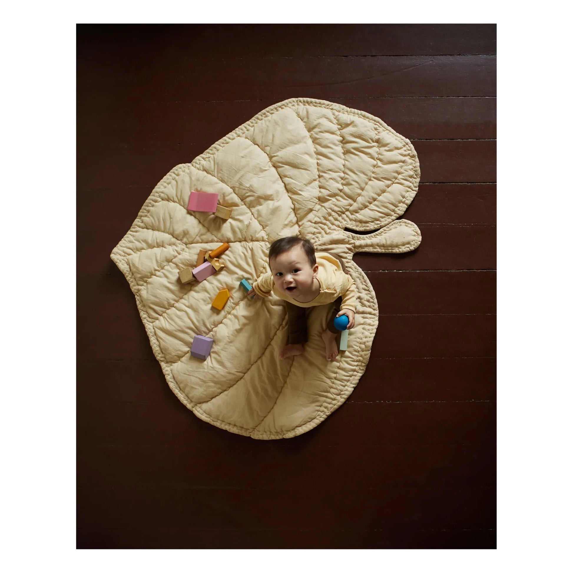 Nofred - Leaf Organic Cotton Activity Mat | Beige