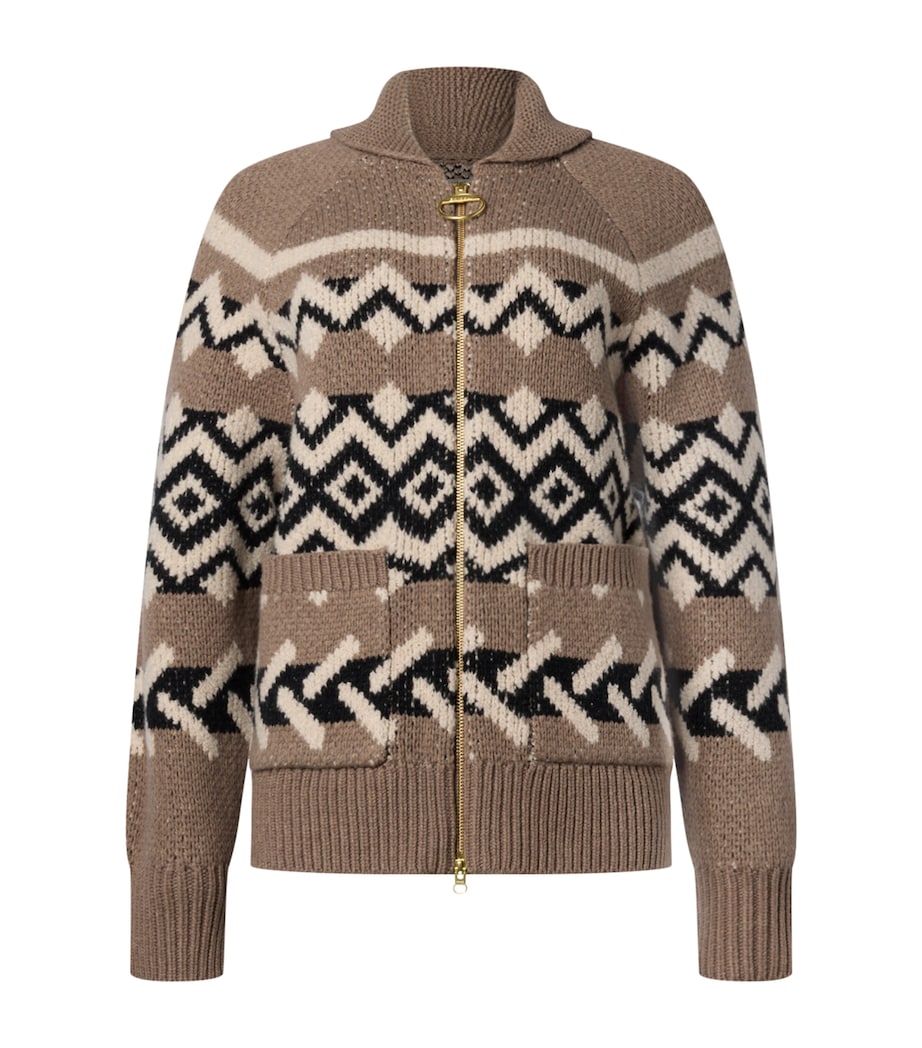 Multi Klara Zip-Up Cardigan