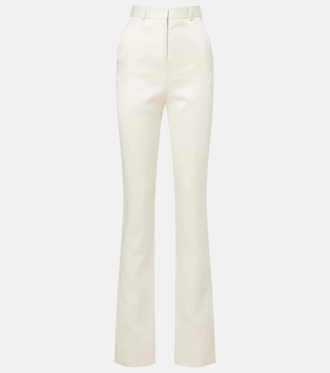 Calvin Klein Collection - Lucia high-rise wool and silk slim pants