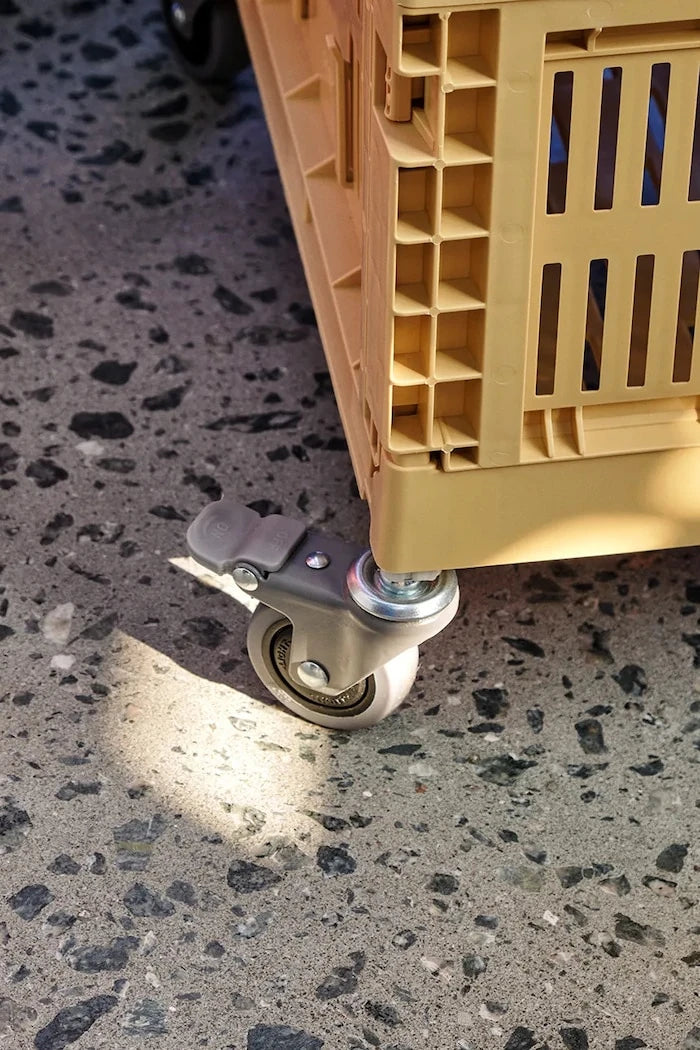 HAY Colour Crate tekerlek seti 3 x 6,5 x 9 cm (4 adet)