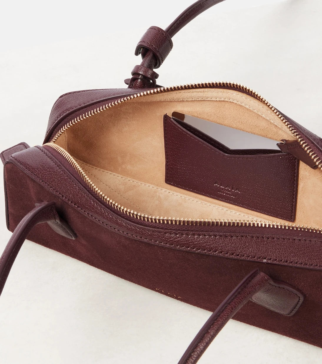 Alaïa - Le Teckel Small suede shoulder bag