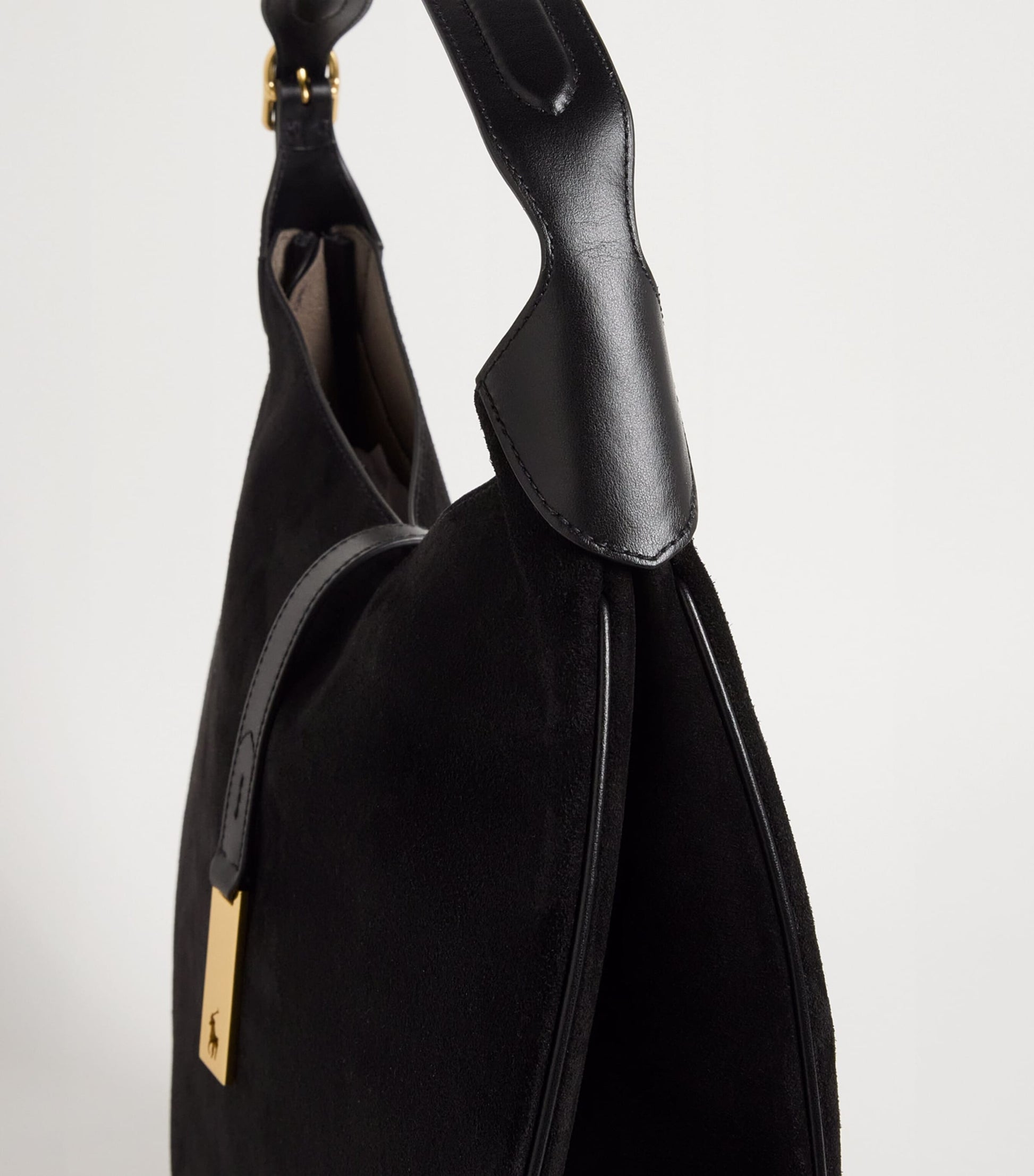 Medium Suede ID Shoulder Bag