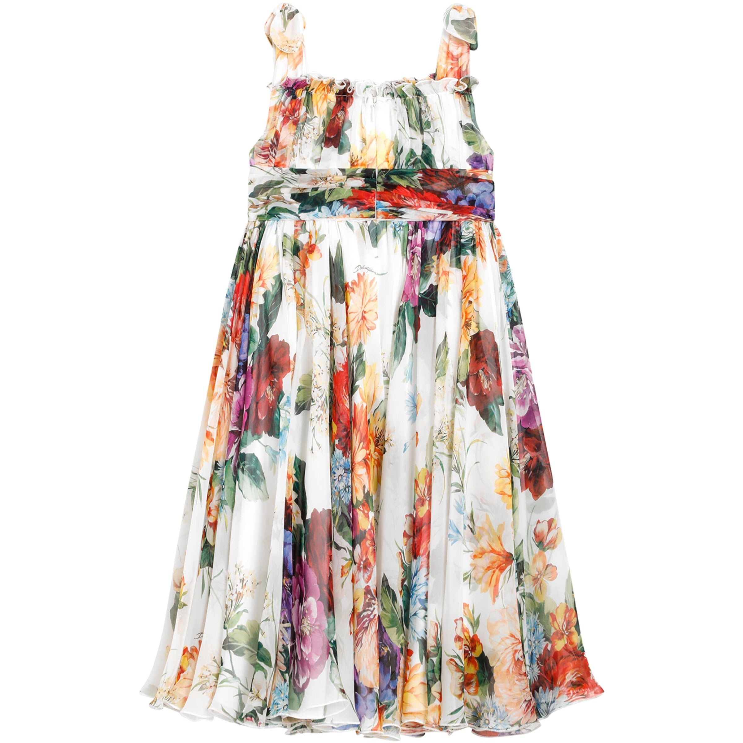 Dolce & Gabbana Kids Silk Floral Dress (8-12 Years)