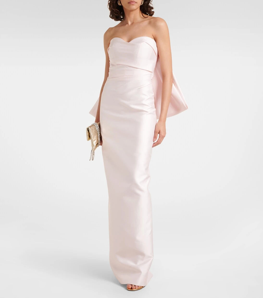 Monique Lhuillier - Bow-detail satin gown