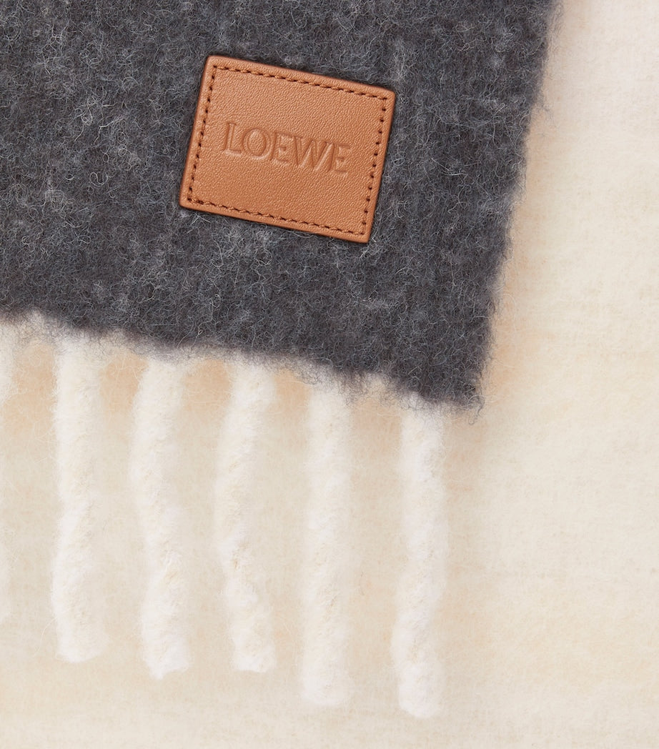 Nude Alpaca-Blend Marble Scarf