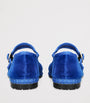 Flabelus Blue Velvet Oe Mary Janes