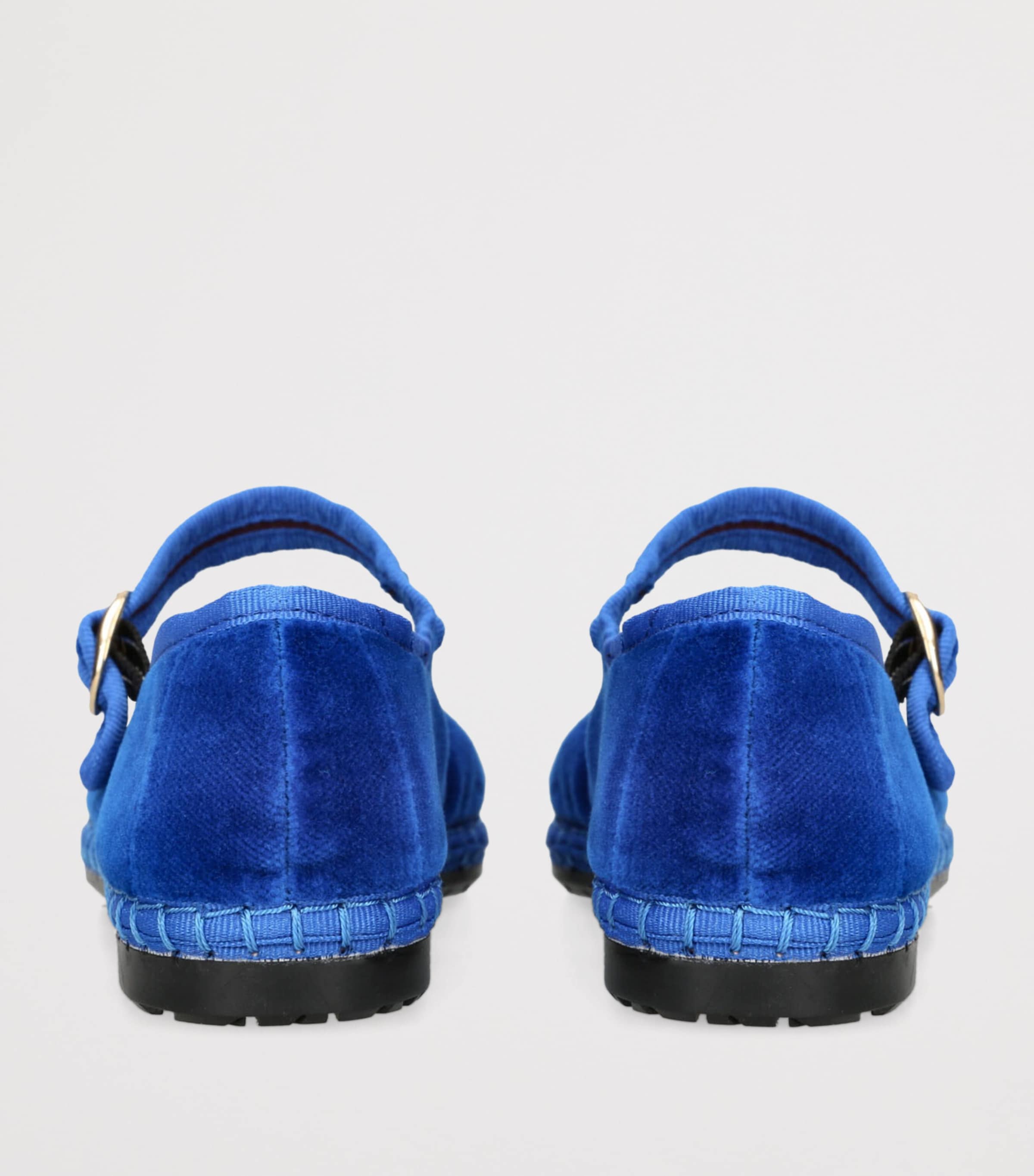 Flabelus Blue Velvet Oe Mary Janes