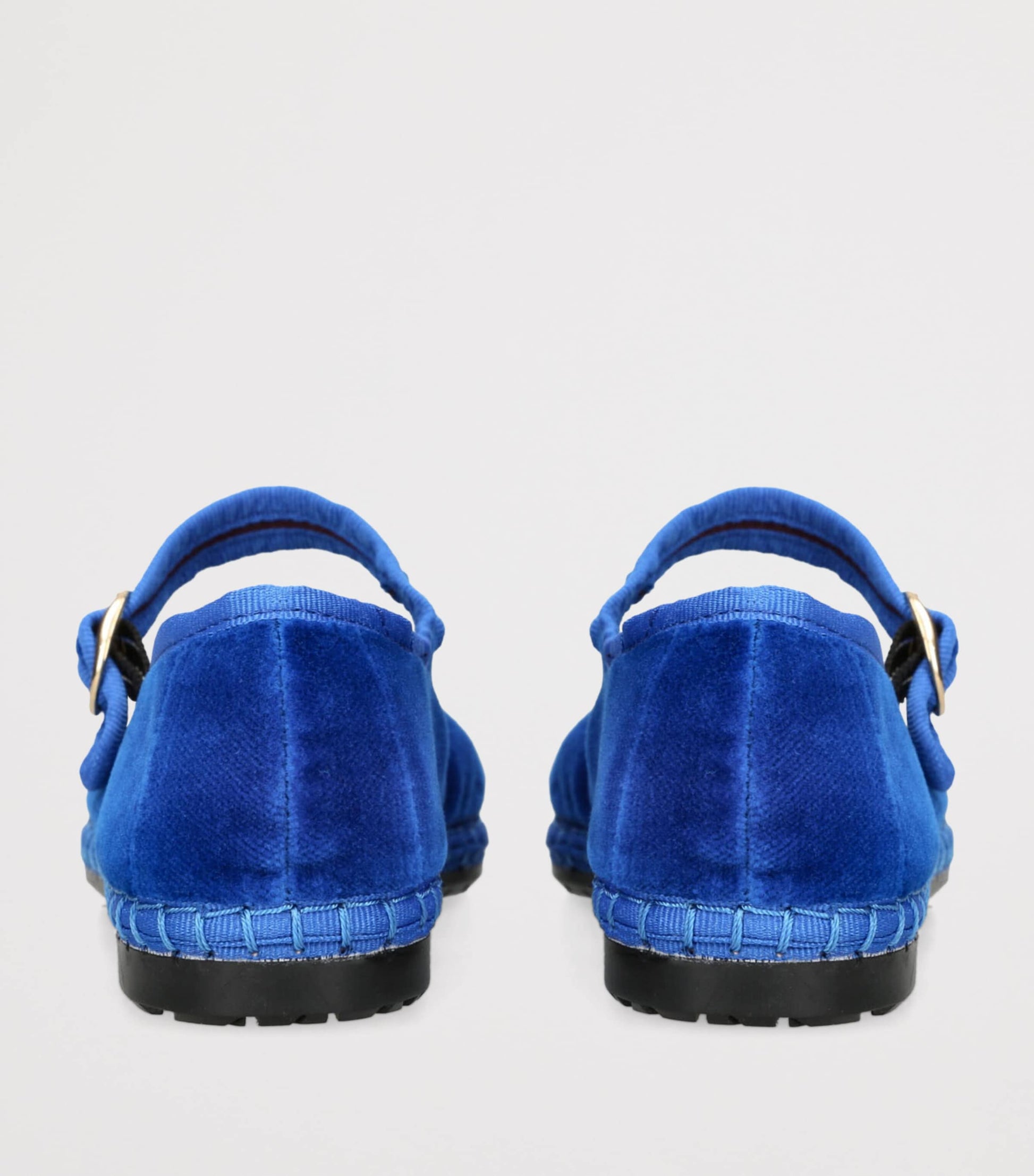 Flabelus Blue Velvet Oe Mary Janes