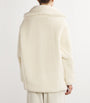 Max Mara White Alpaca-Wool-Silk Coat