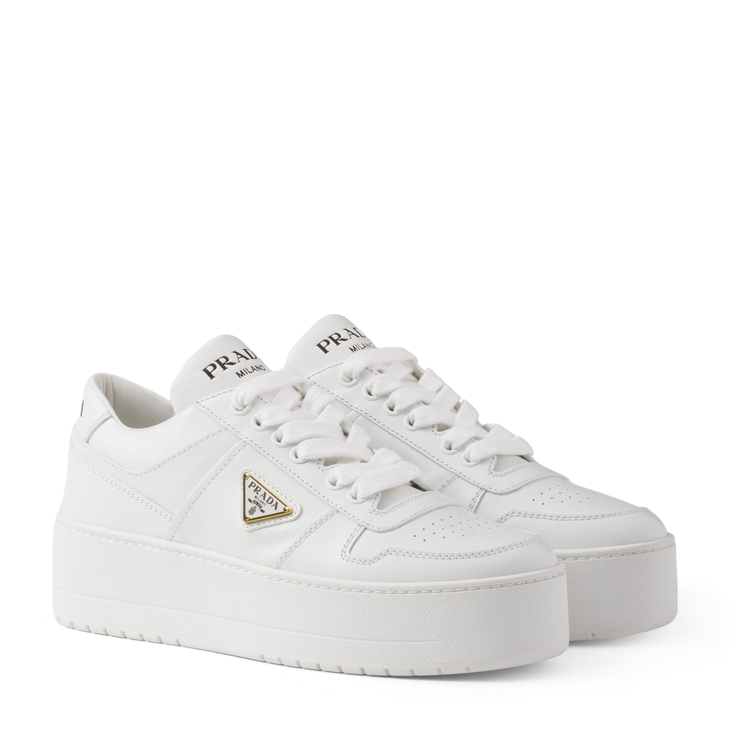 White Leather Downtown Sneakers