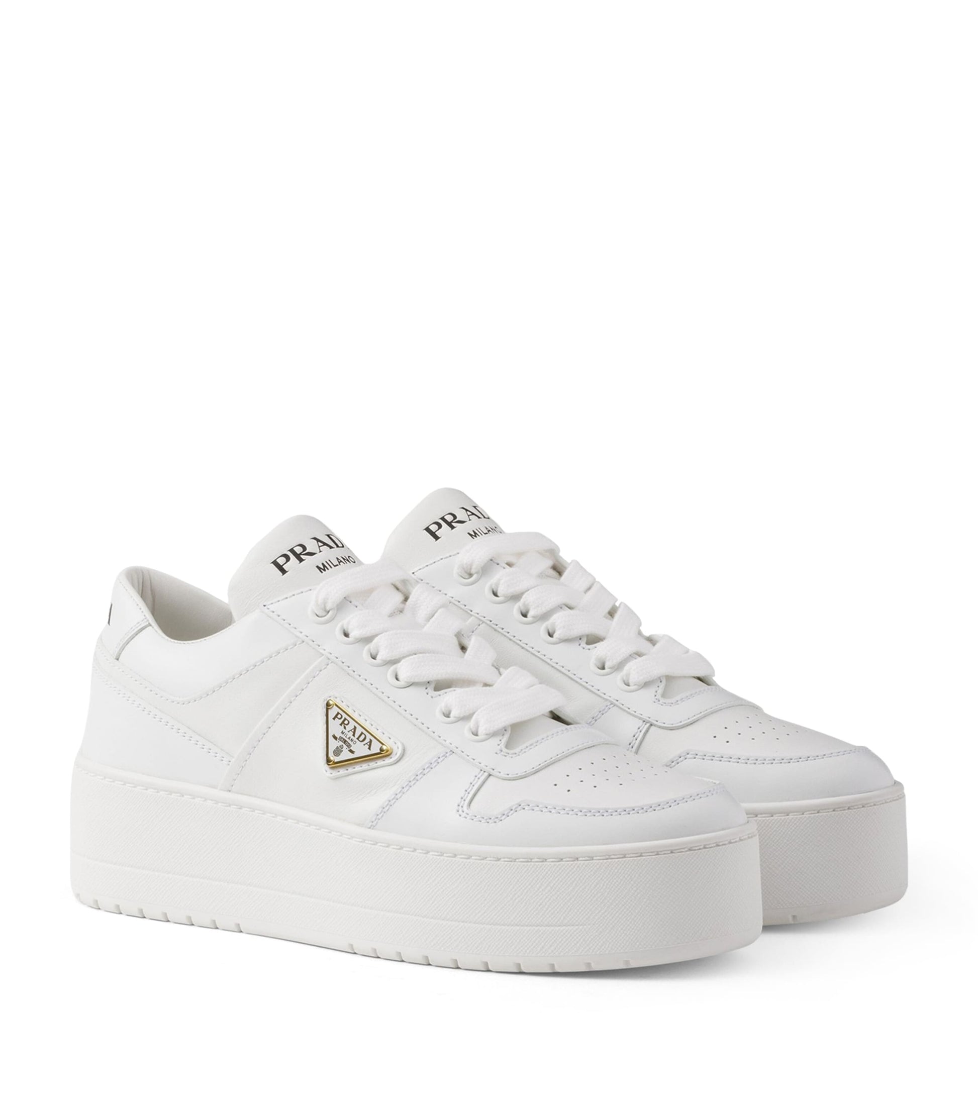 White Leather Downtown Sneakers