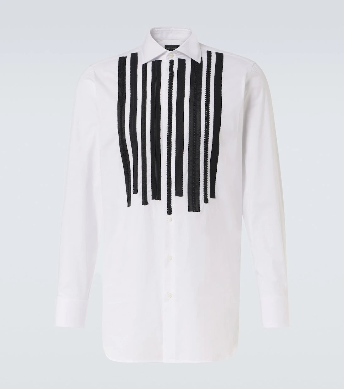 Junya Watanabe - x Guy Rover striped cotton shirt