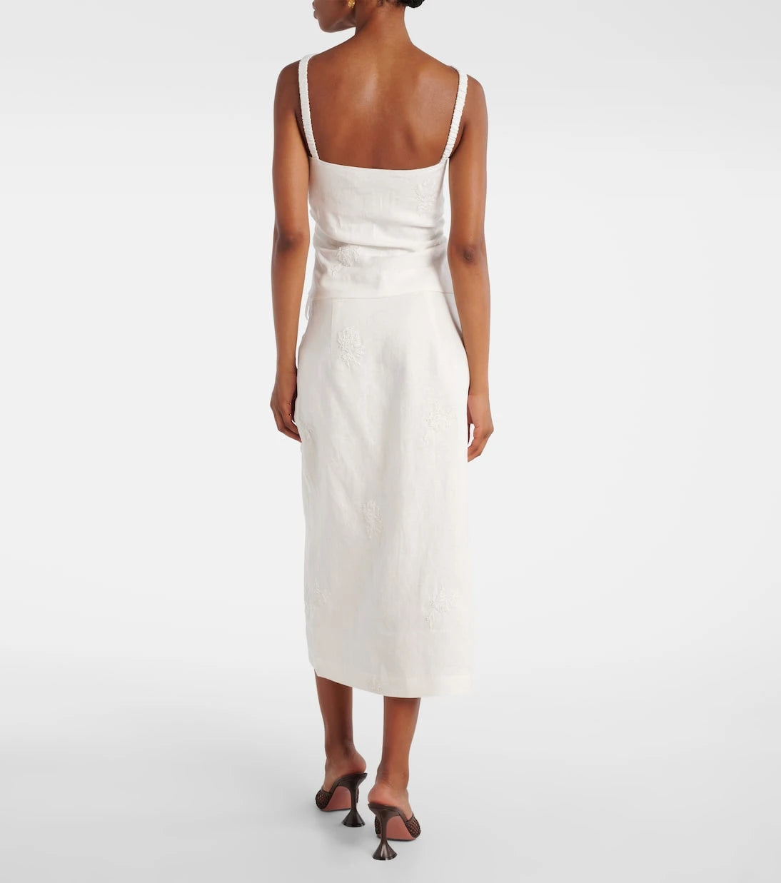 SIR - Alessandra embroidered linen top