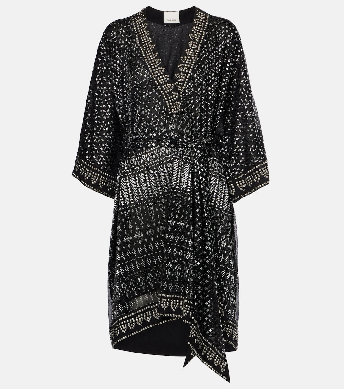 Isabel Marant - فستان نويل قصير من قماش اللامي المزين