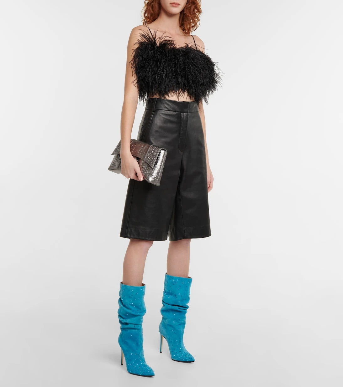 Paris Texas - Holly embellished suede boots