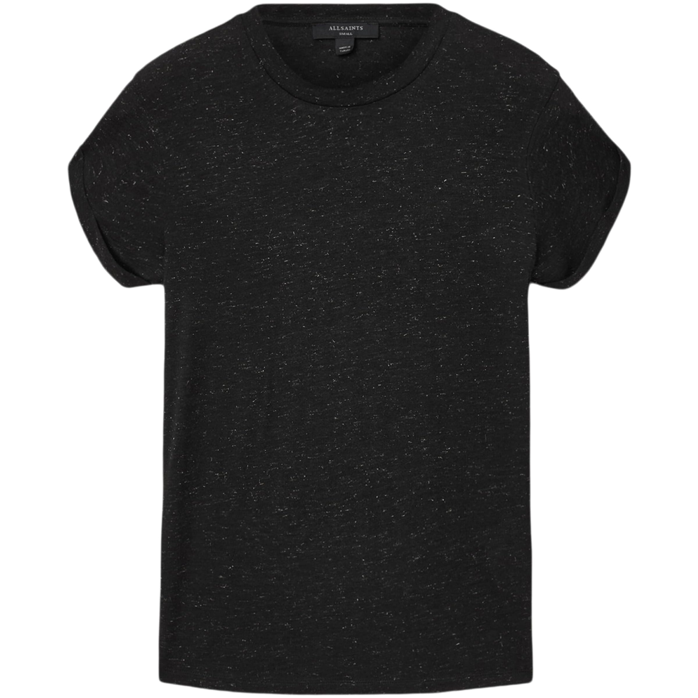 AllSaints Black Anna Shimmer T-Shirt