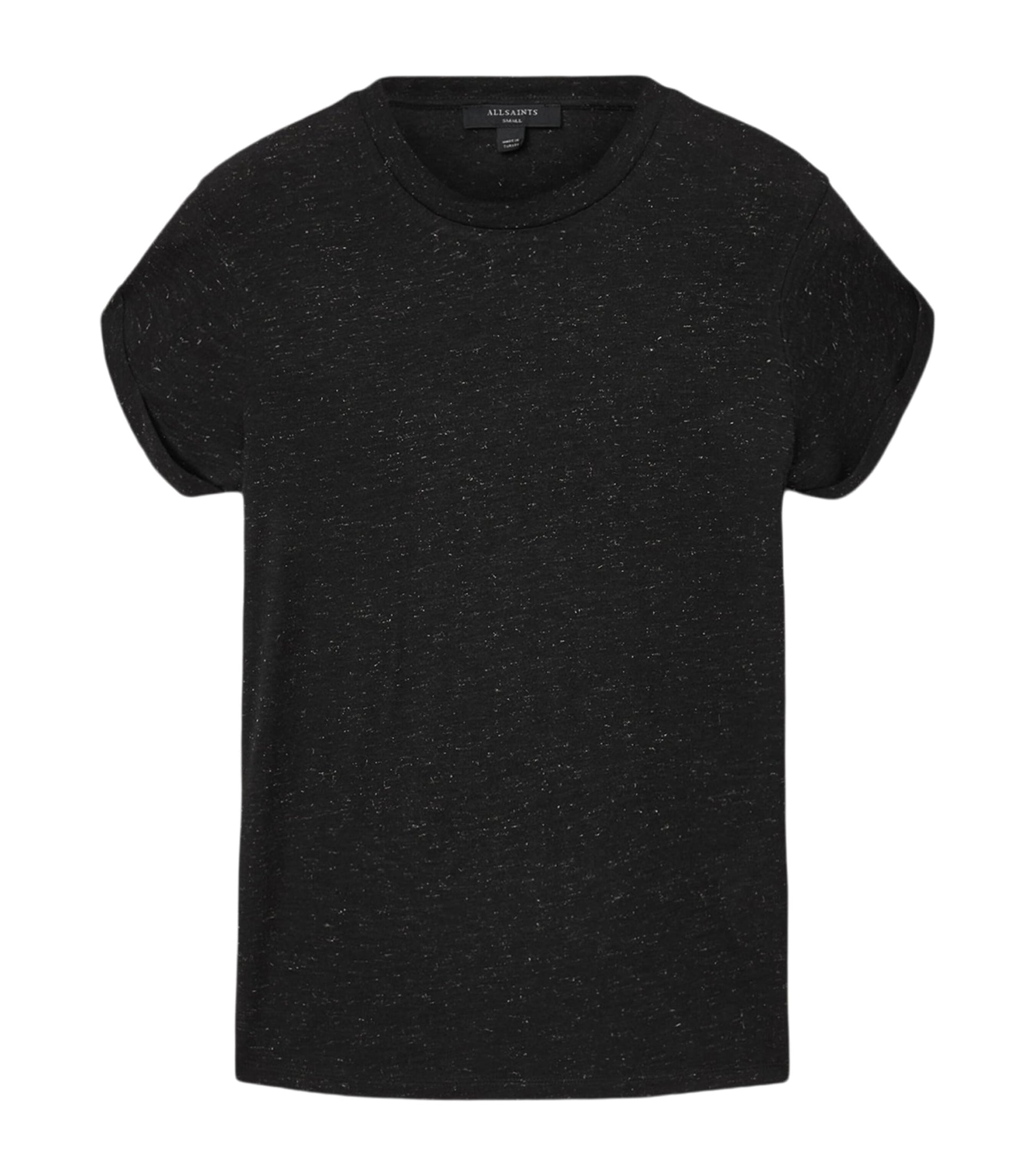AllSaints Black Anna Shimmer T-Shirt