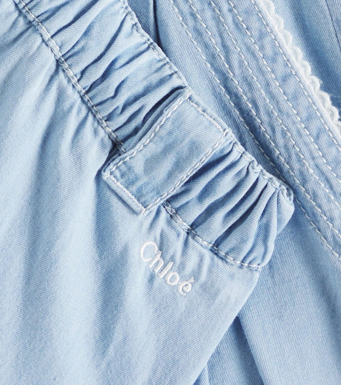 Chloé Kids - Denim Bermuda shorts
