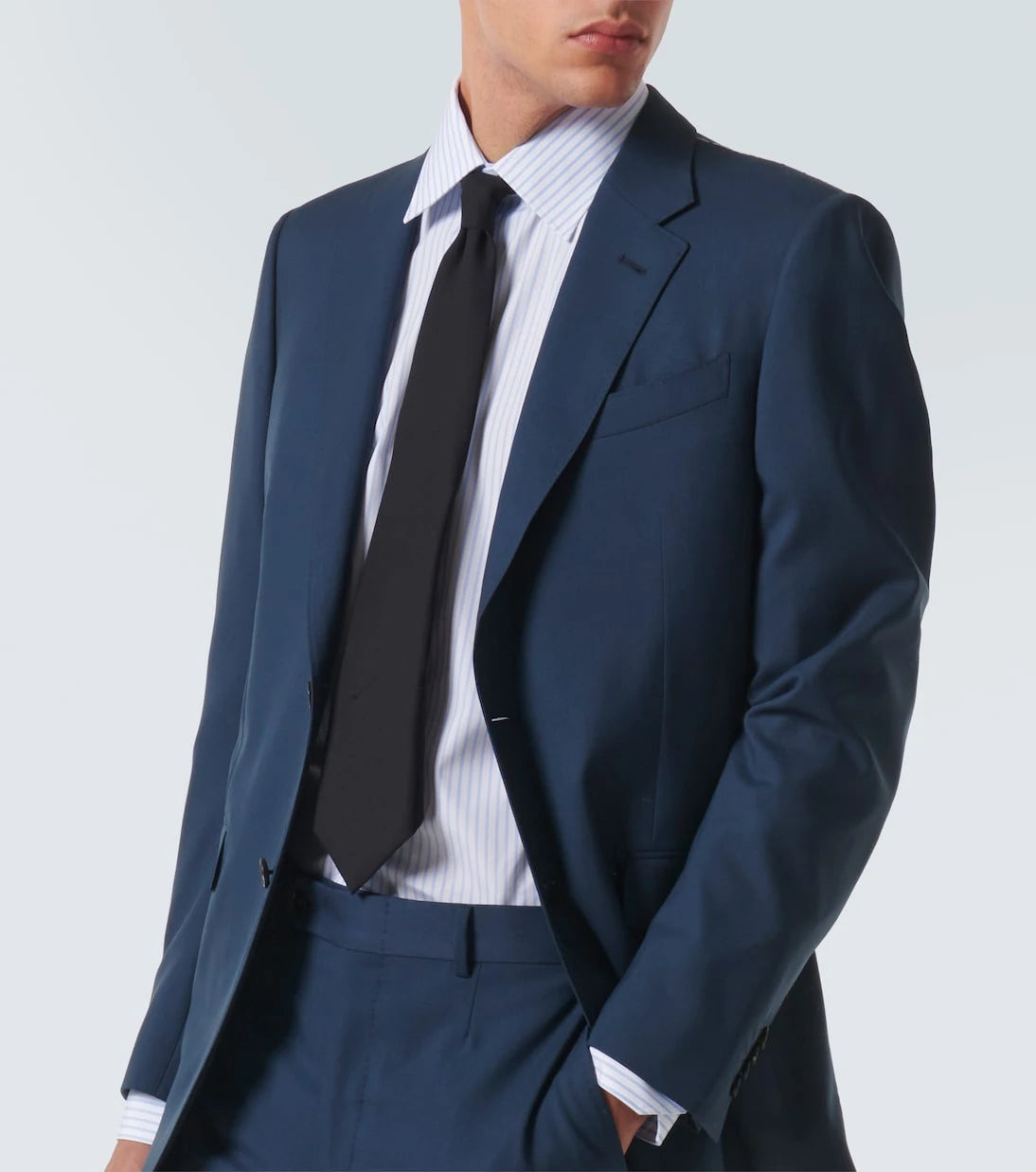 Zegna - Striped cotton Oxford shirt