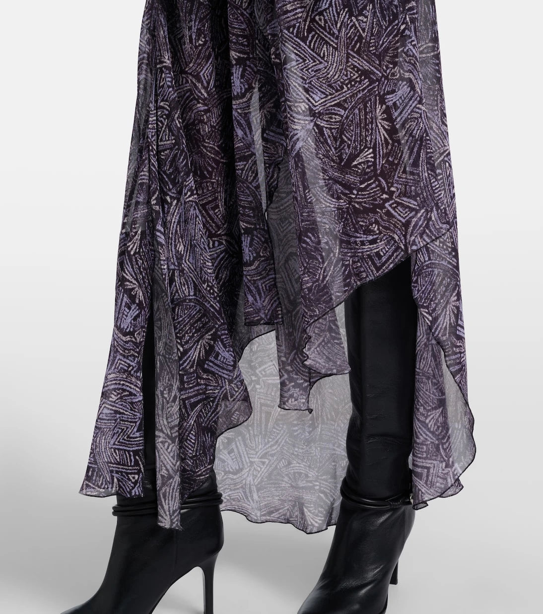 Isabel Marant - Tylena printed silk georgette ruffled midi dress