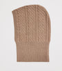 Max Mara Beige Cashmere Cable-Knit Balaclava