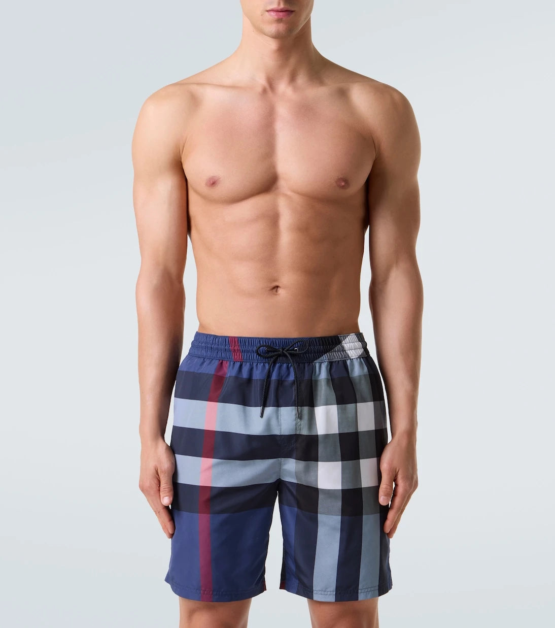 Burberry - سروال سباحة كاروهات بربري