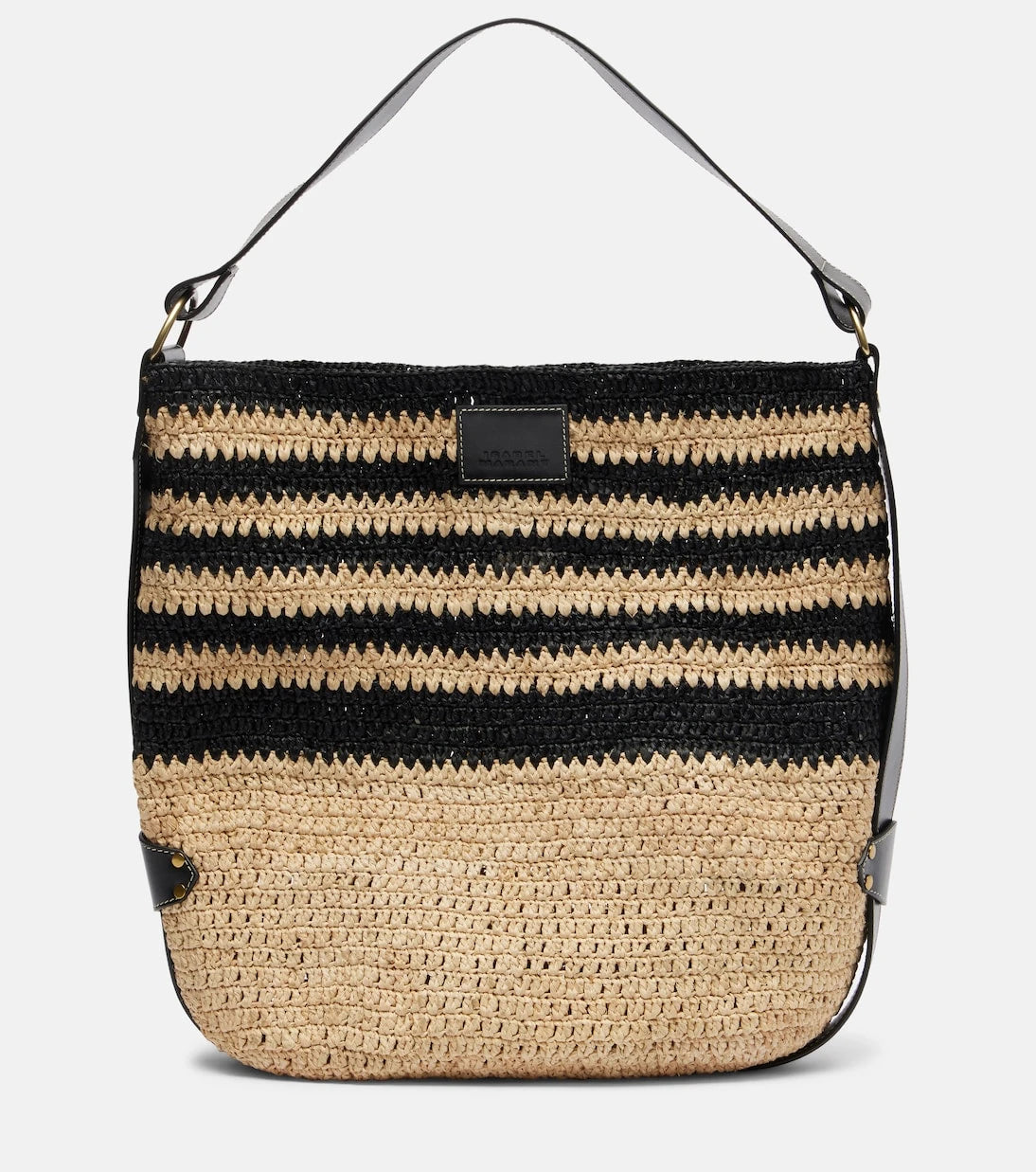 Isabel Marant - Bayia striped raffia shoulder bag