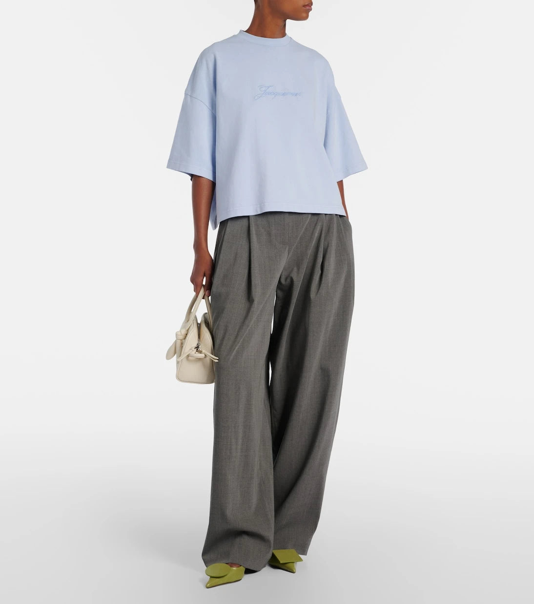 Jacquemus - تي شيرت بيجمنتو من جيرسي القطن