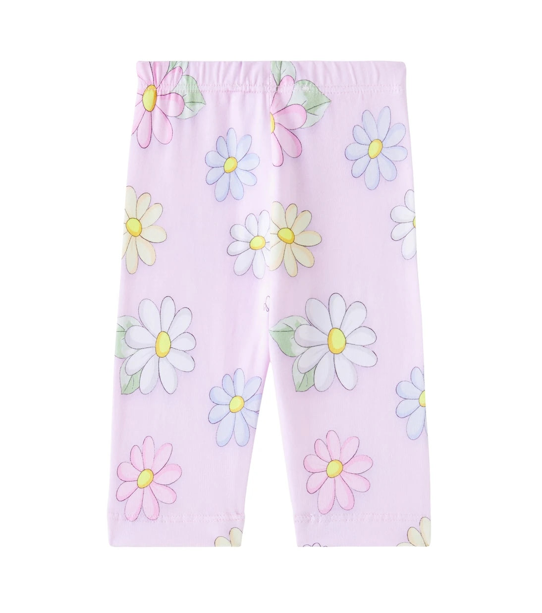 Monnalisa - Baby floral cotton-blend leggings