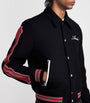 AMIRI Black Wool-Blend Bones Varsity Jacket