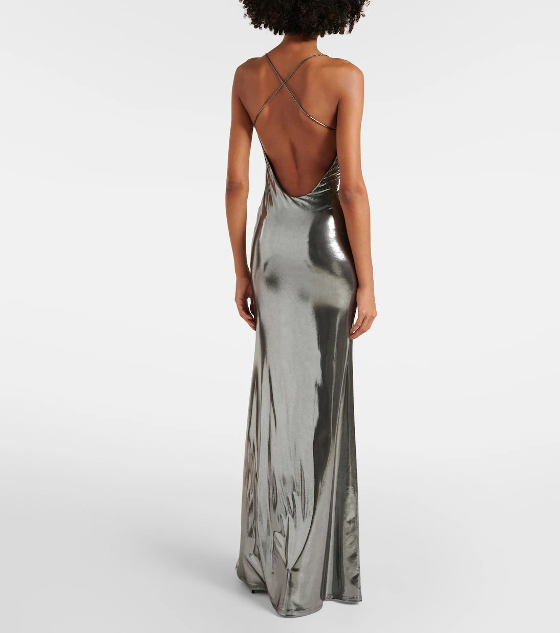 The Sei - Metallic jersey gown