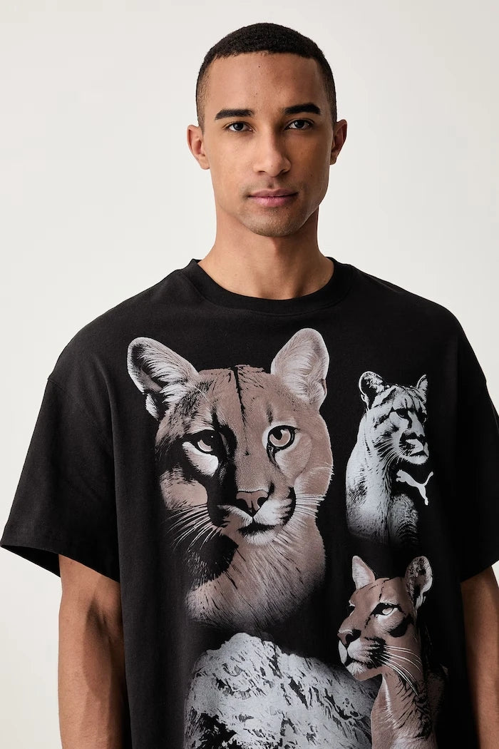 Puma erkek pamuklu tişört DYLAN WILDCAT