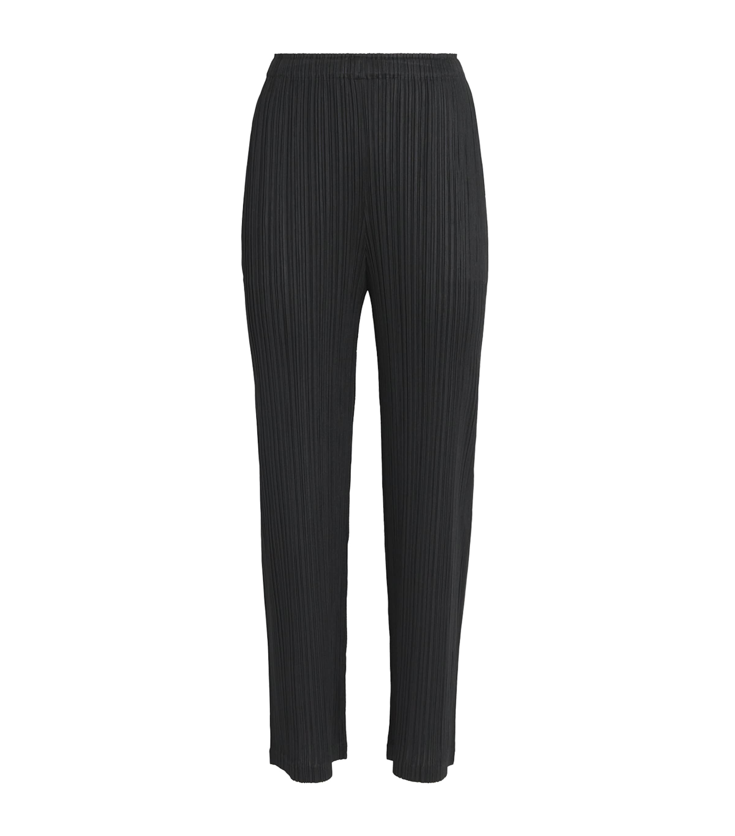 Pleats Please Issey Miyake Black Thicker Bottoms 2 Trousers