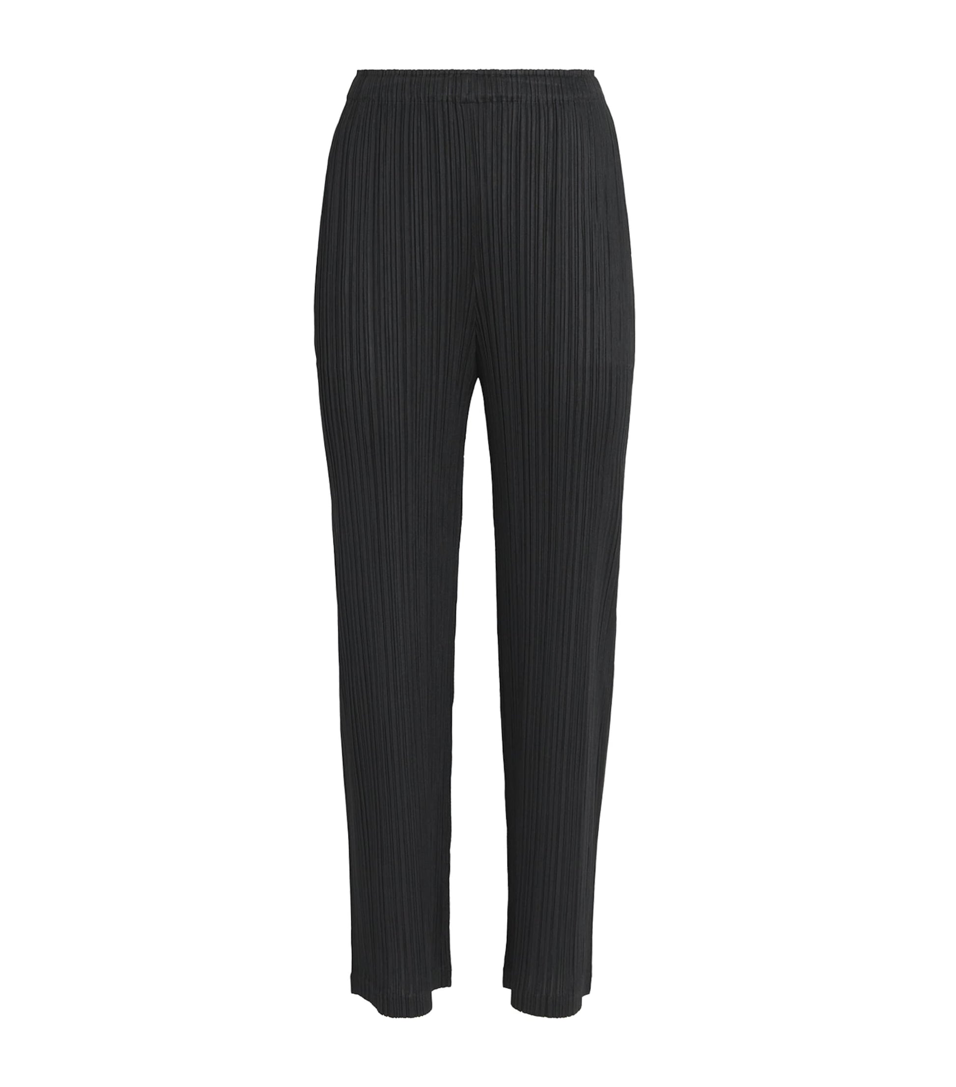 Pleats Please Issey Miyake Black Thicker Bottoms 2 Trousers