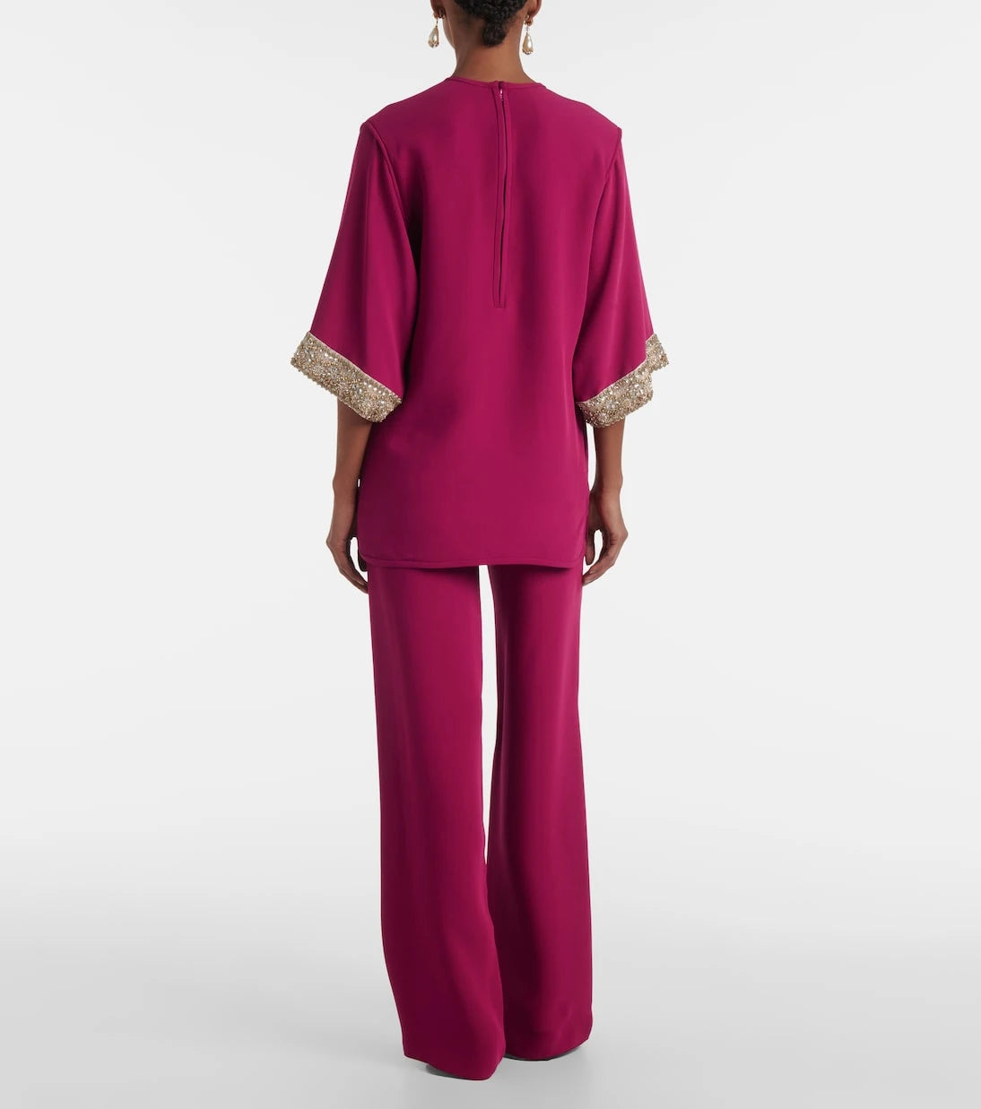 Valentino - Cady Couture embroidered top