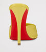 Christian Louboutin Yellow Miss Z Patent Leather Heeled Mules 100
