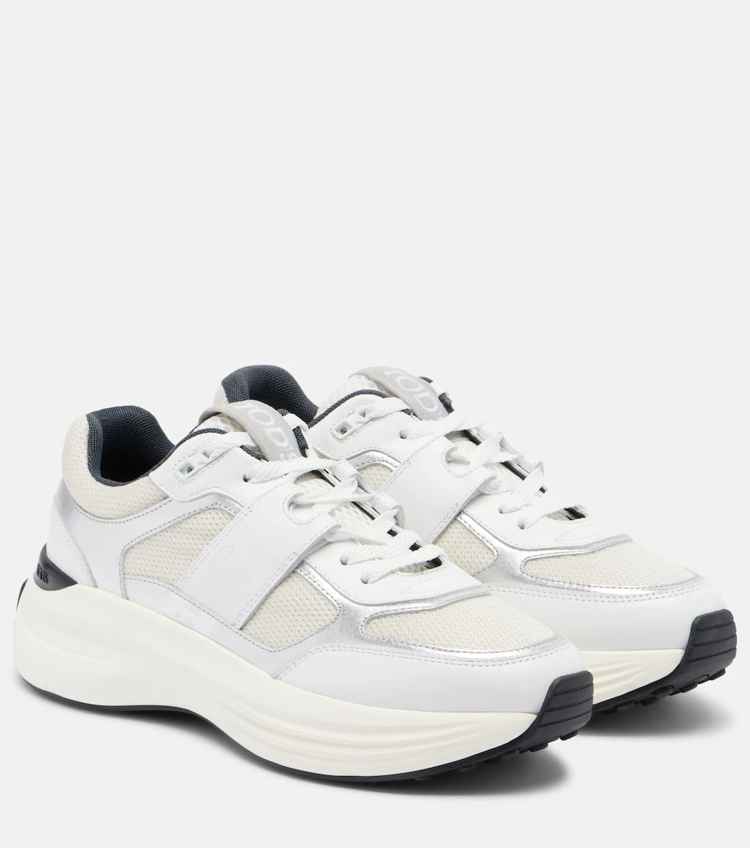 Tod's - Leather-trimmed sneakers