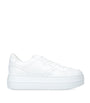 White Leather Skyscraper Sneakers