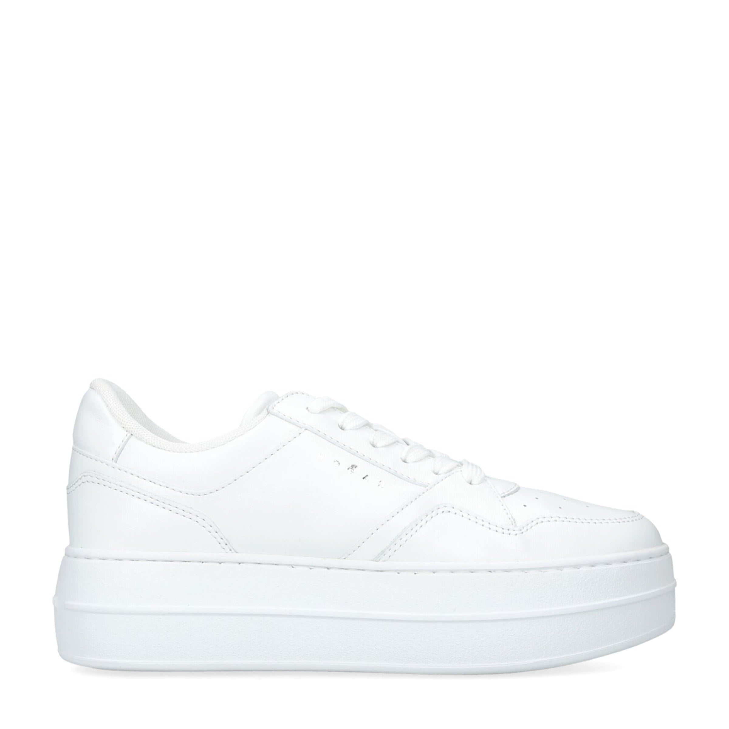 White Leather Skyscraper Sneakers
